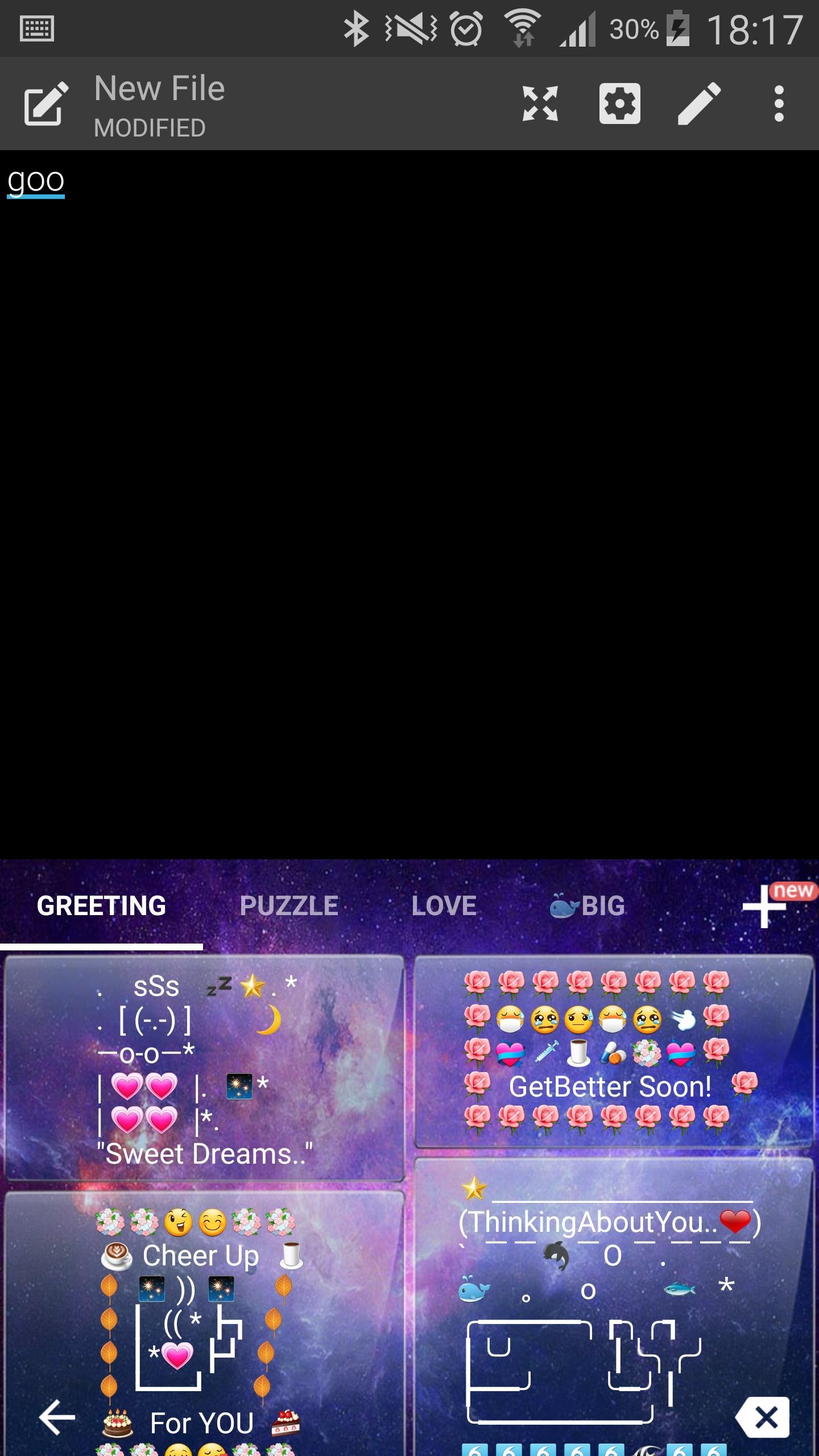 Emoji Keyboard Glass Galaxy