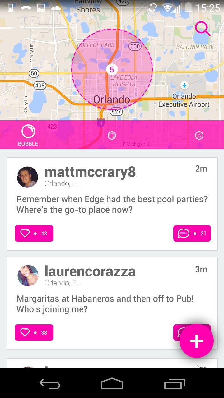 Bubble Social App
