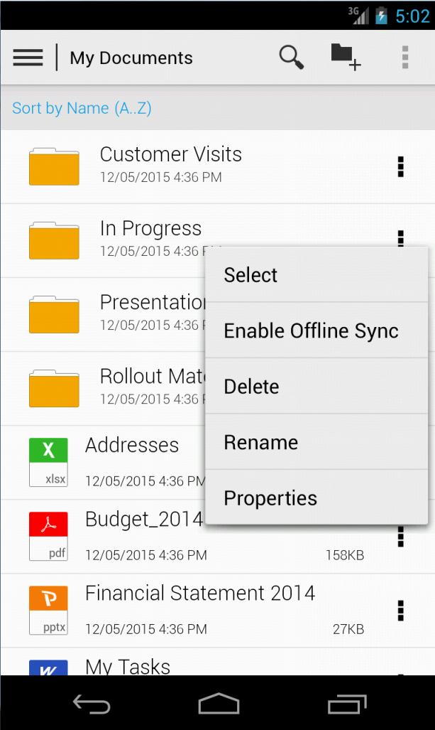 SAP Mobile Documents