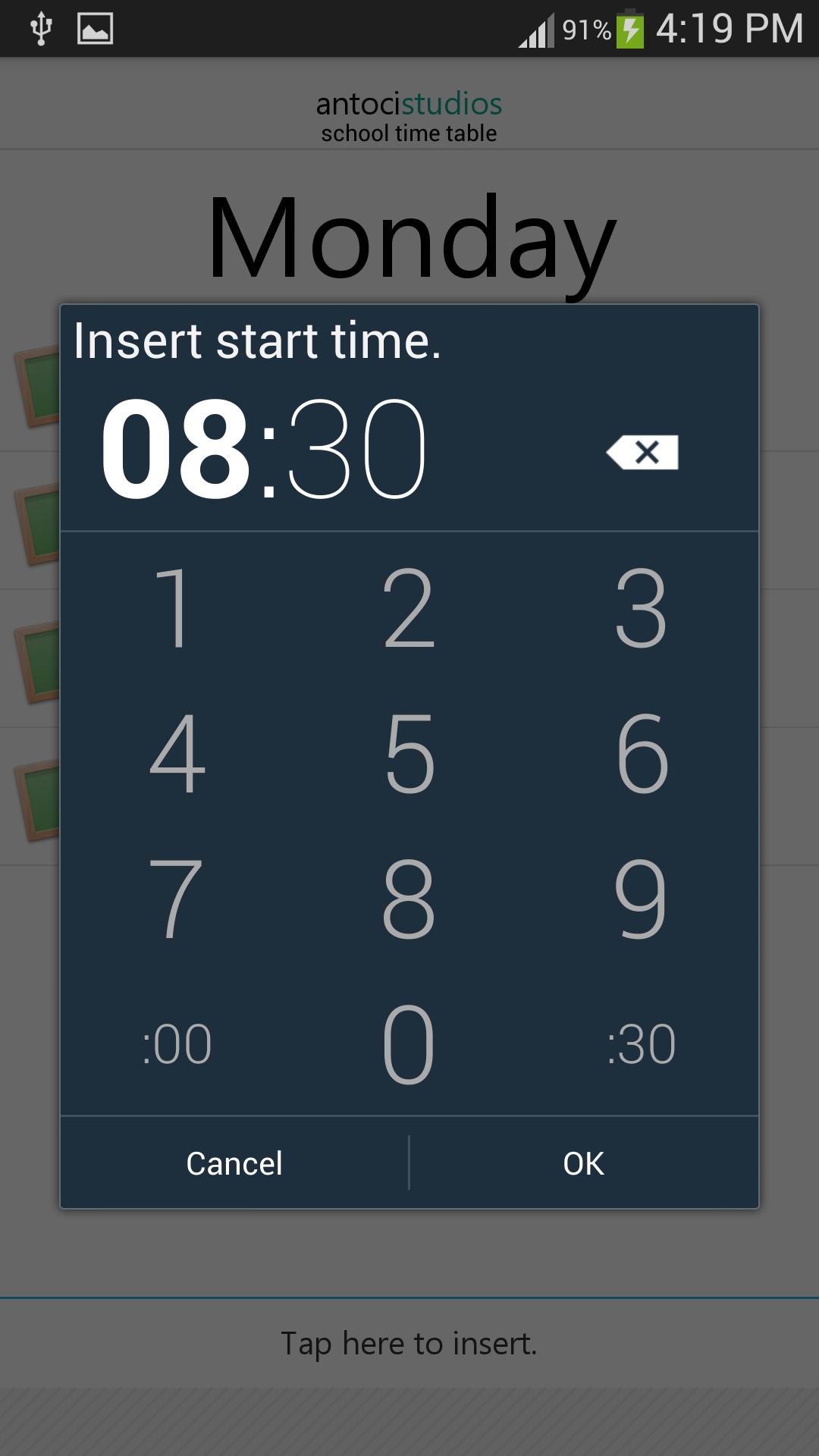 School Time Table 2014