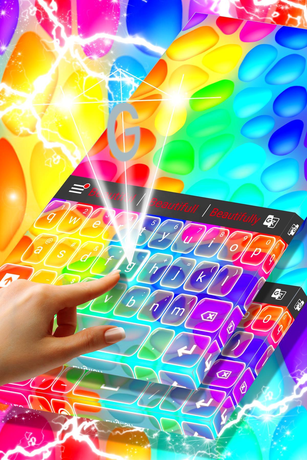 Colorful Bubbles Keyboard Theme