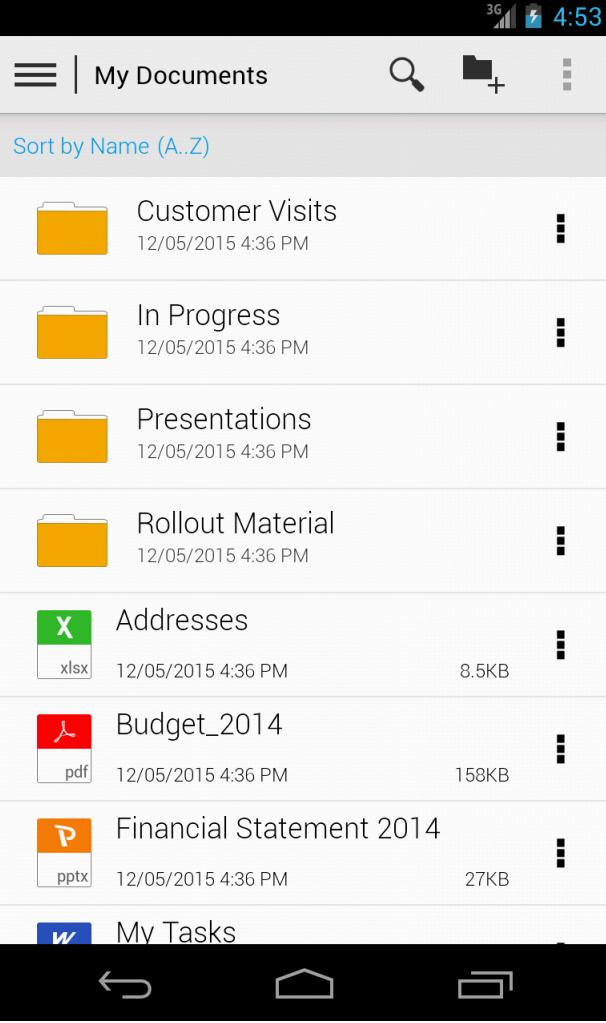 SAP Mobile Documents