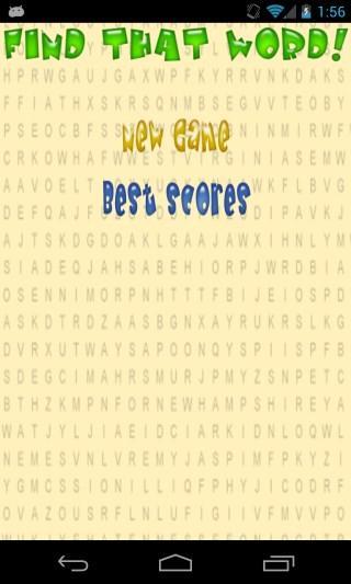 Word Search: Find That Word