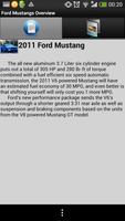 Ford Mustangs Overview