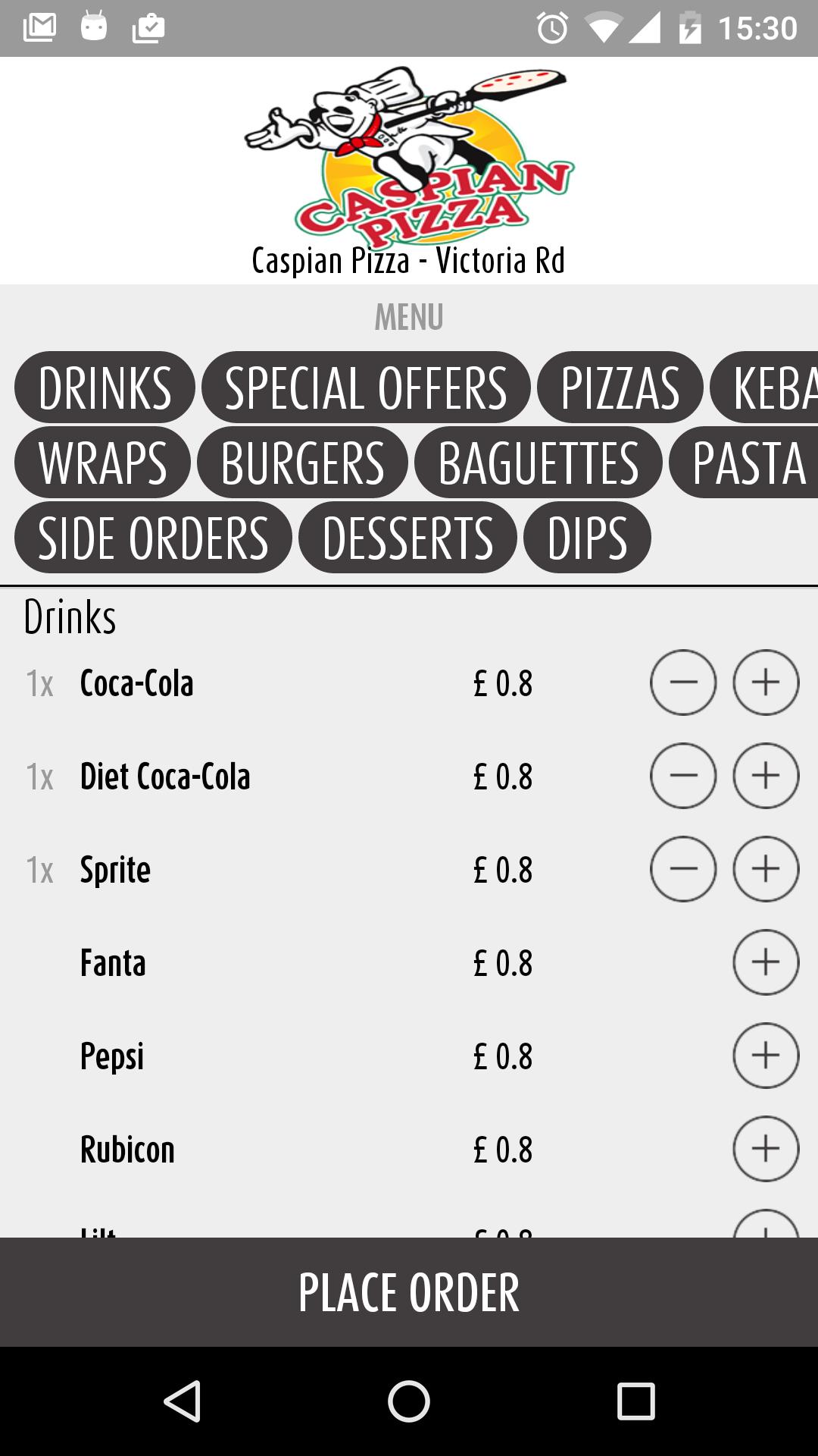 Caspian Pizza UK