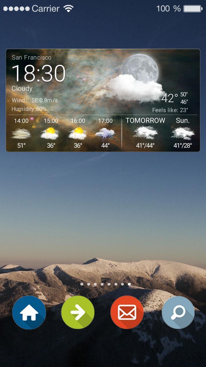 Live Weather Report Widget App