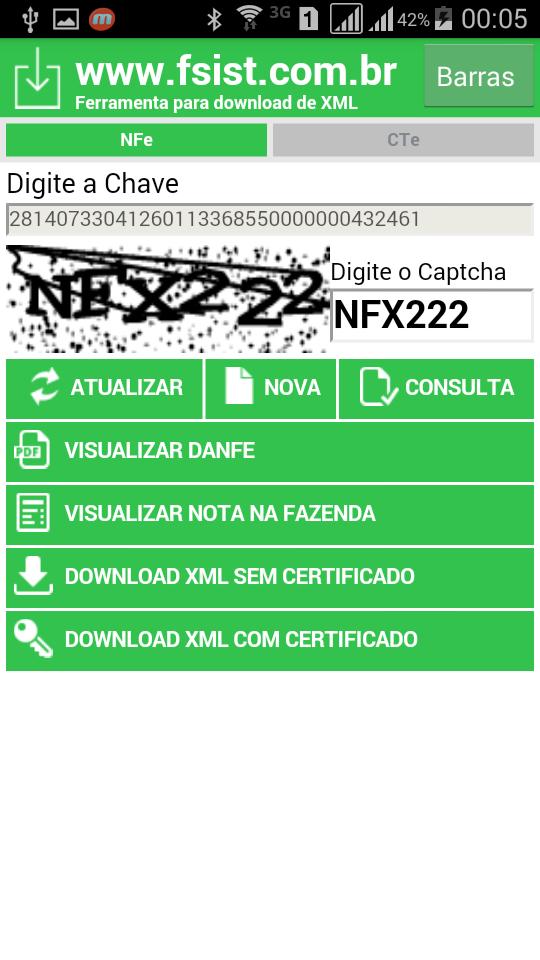 FSist Baixar NFe CTe