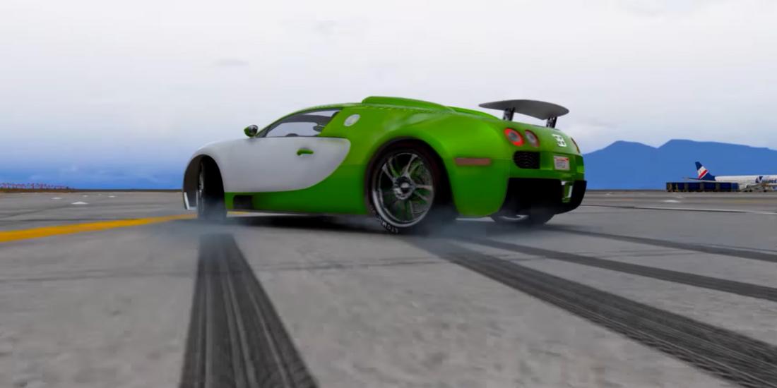 Veyron Driving Bugatti 3D