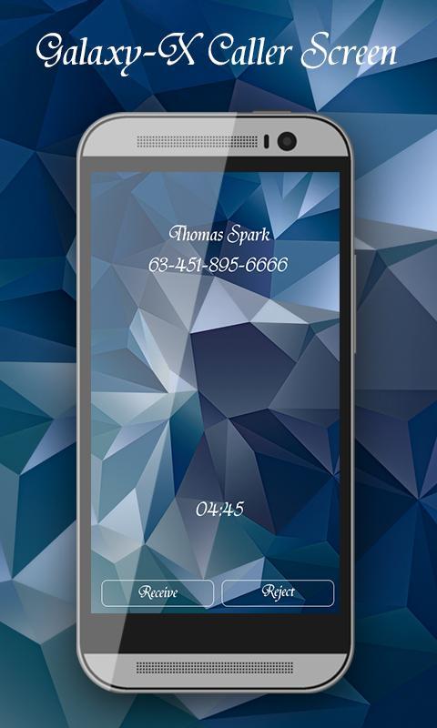 Galaxy X Caller Screen