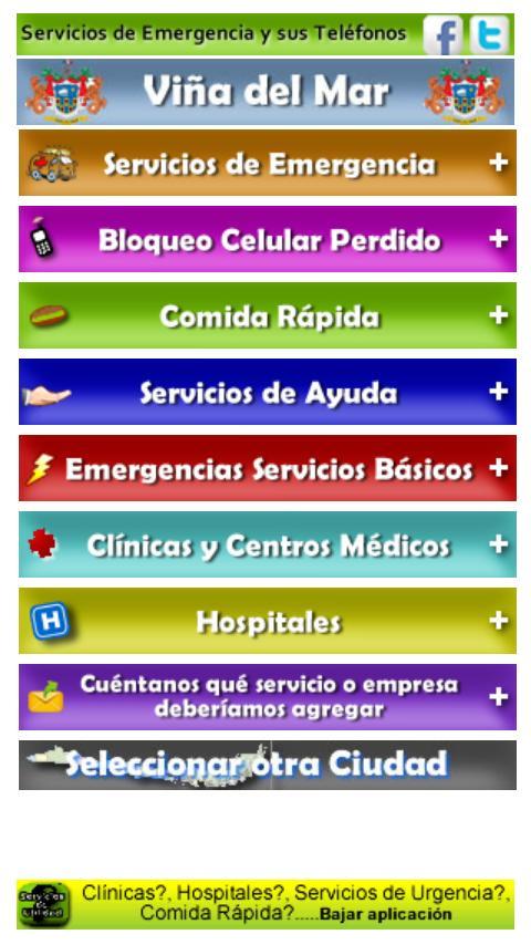 Servicios de Utilidad Chile