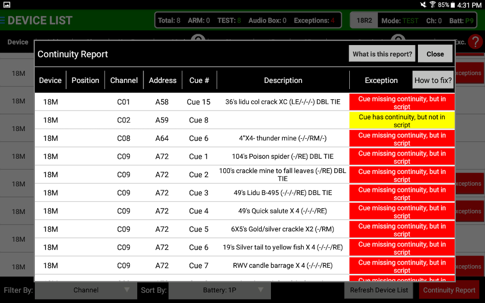 COBRA 18R2 Control Panel