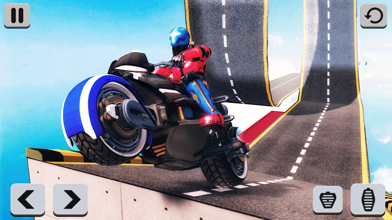 Police Bike Stunt GT Racing: Robot Bike Games