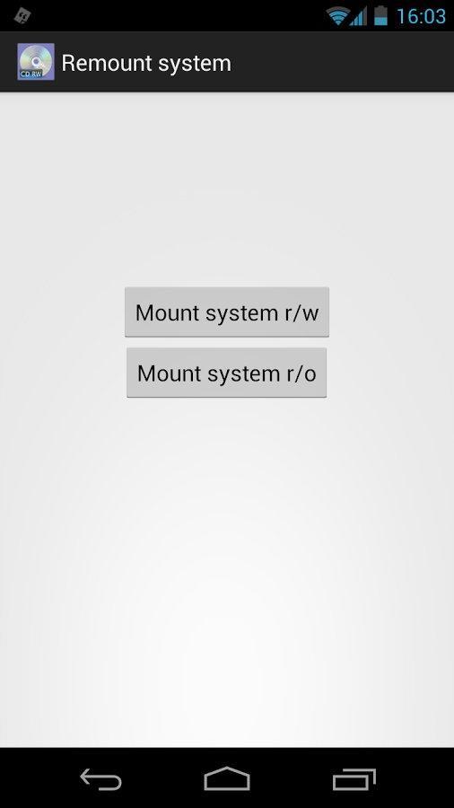 Mount system rw