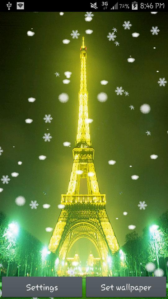 Night Paris Live Wallpaper