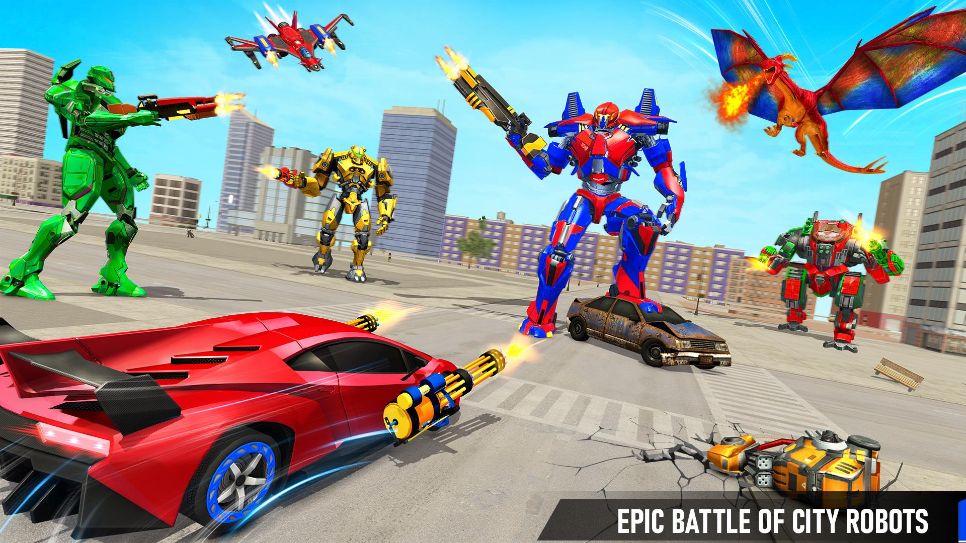 Robot Transform Game Jet Robot