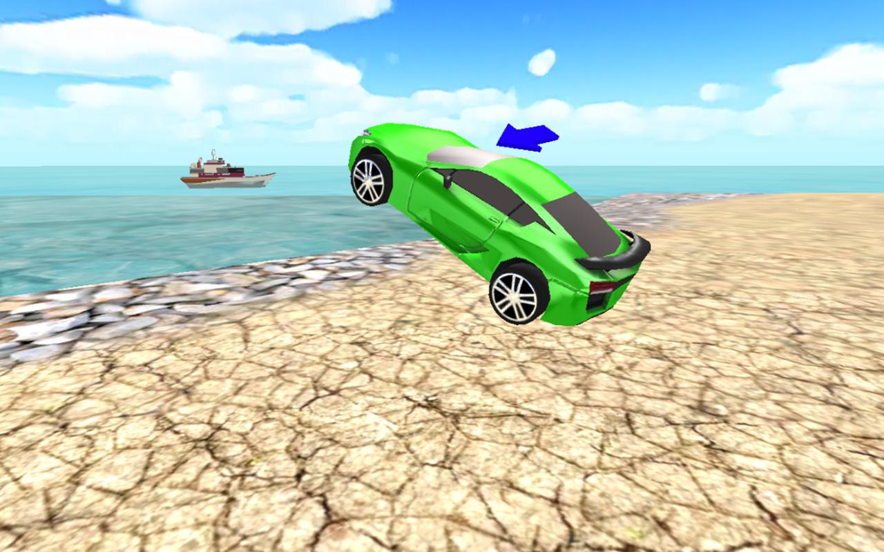 Car water stunt real Adventure