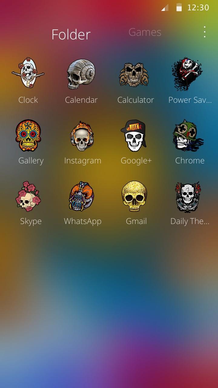 Golden skull theme graffiti