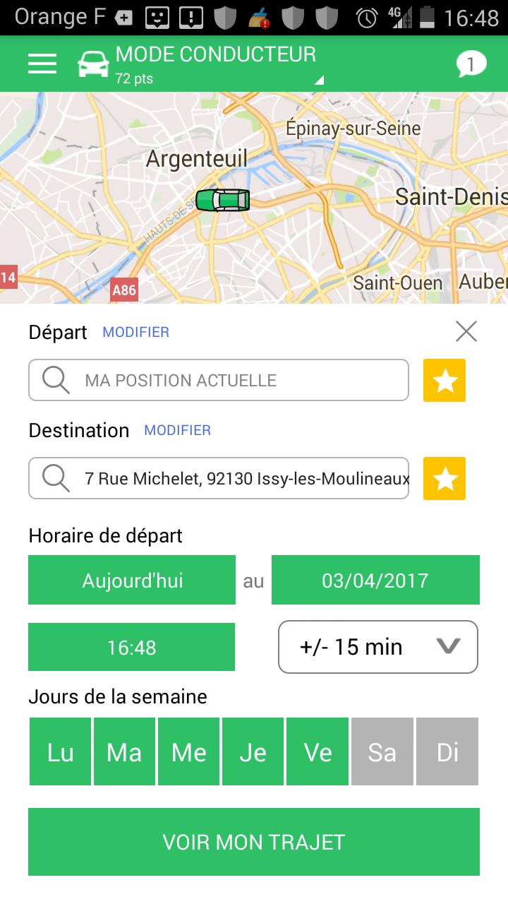 Microstop covoiturage