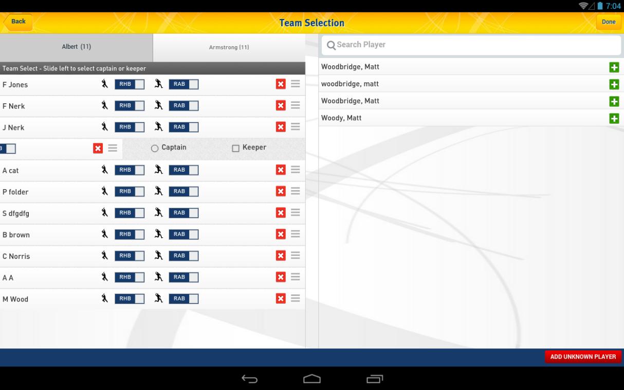 MyCricket Scorer for Tablet