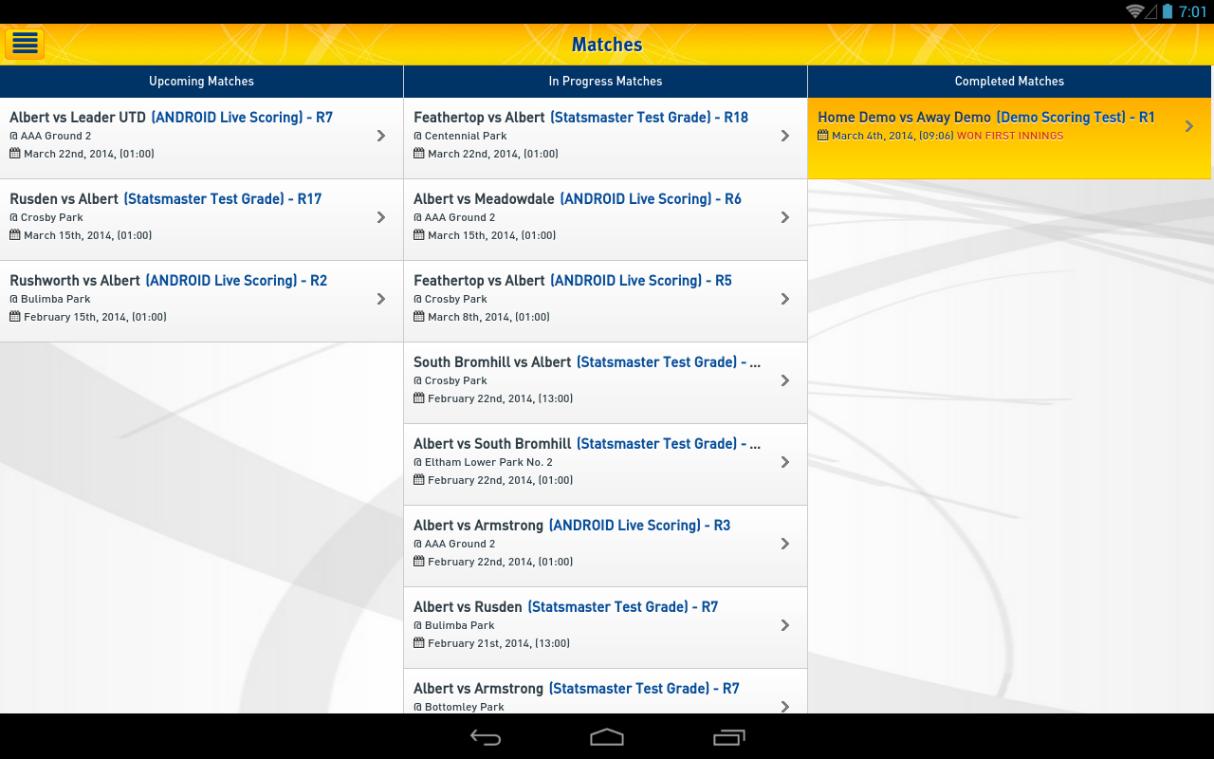 MyCricket Scorer for Tablet