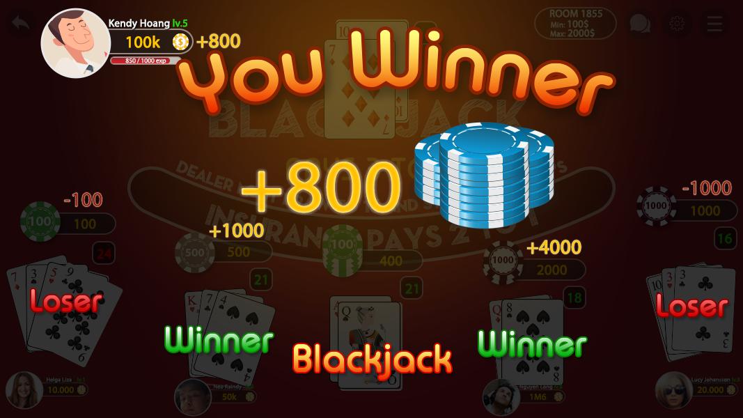 Blackjack 21 - Free Poker Chip