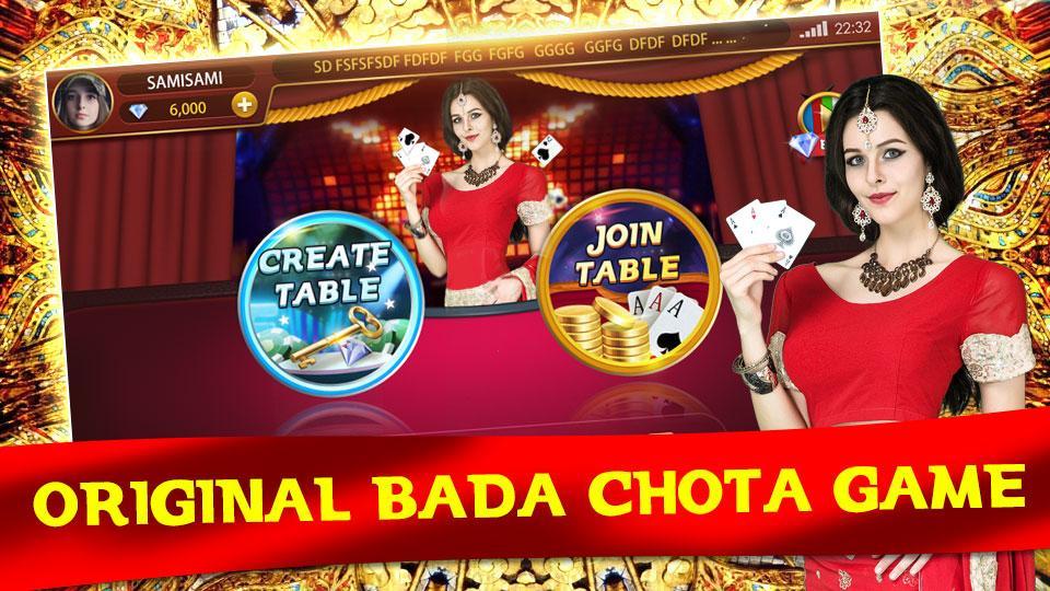 BADA CHOTA GAME-INDIAN POKER