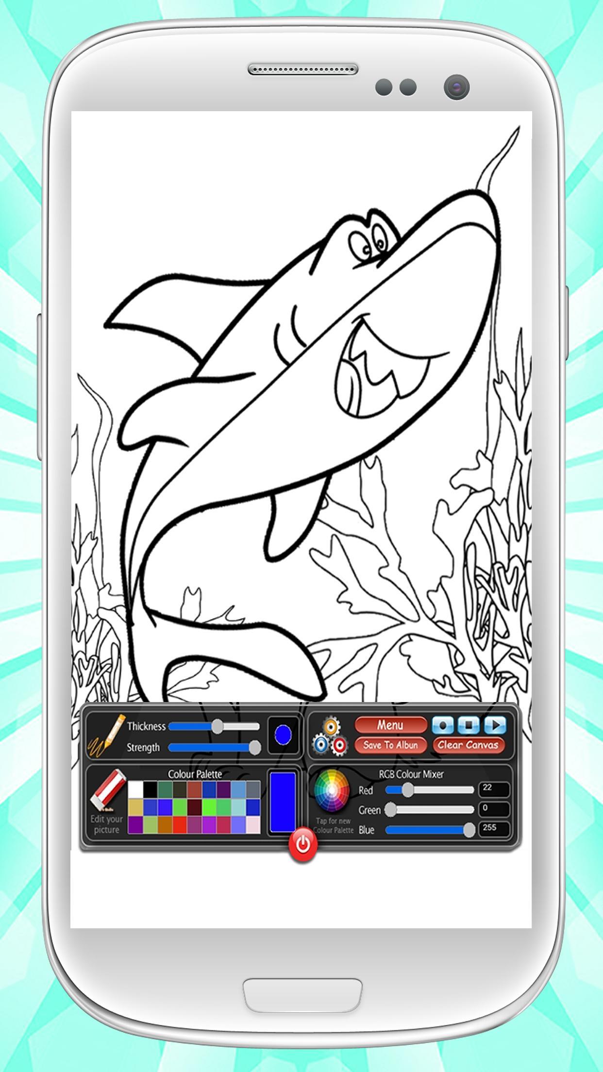 Coloring Book Sharks