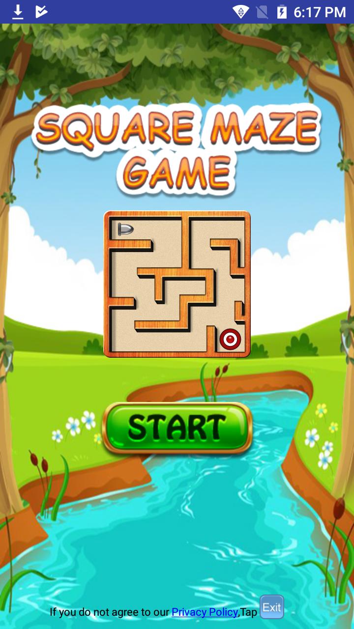 Free Square Maze Game for Android Mobile & Tabs