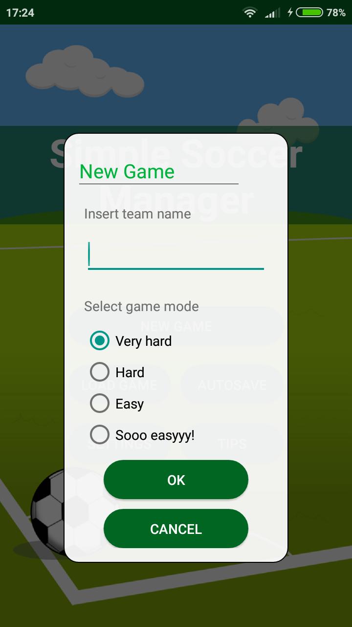 Simple Soccer Manager