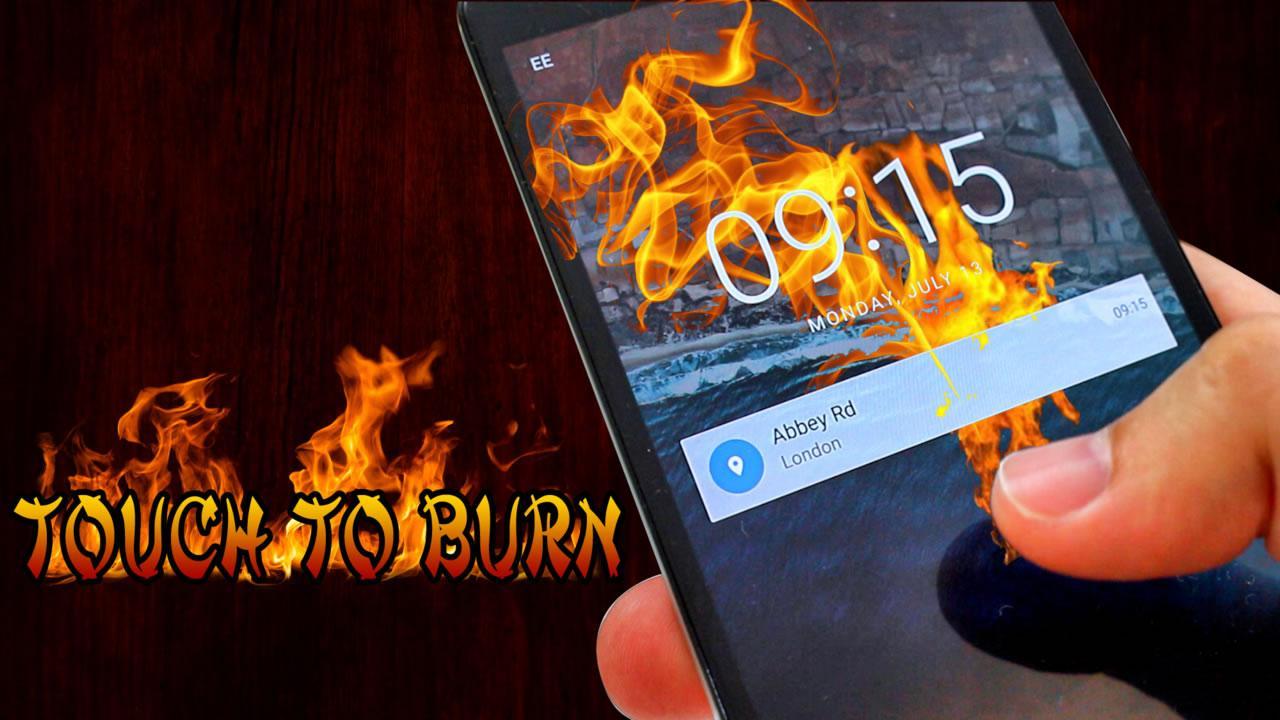 Super Crazy Screen Prank Electric Fire Tap Joke I