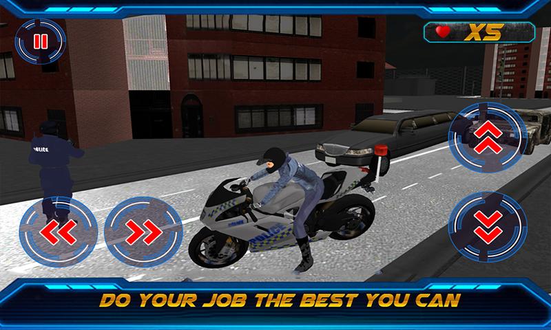 Motorbike Cop Extreme 3D Chase