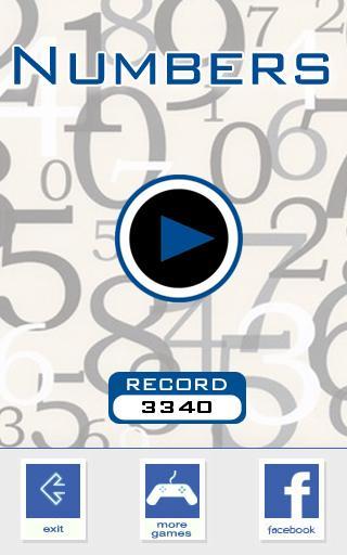 Numbers, a Brain Game