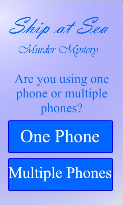 Ship at Sea - Murder Mystery