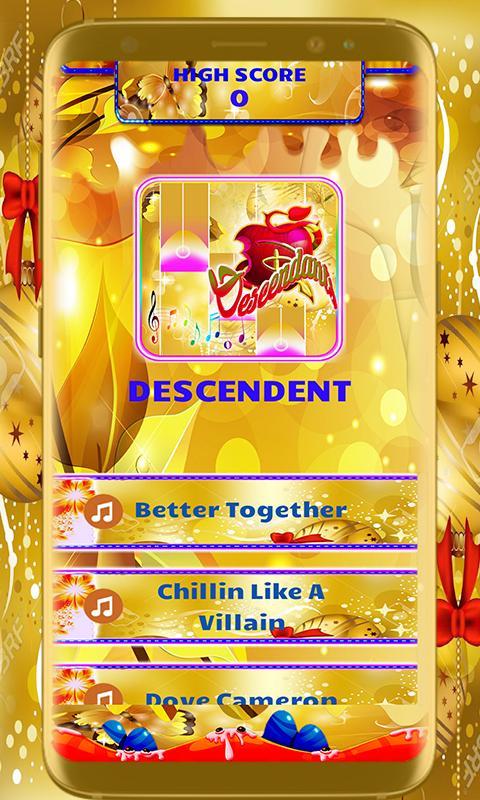 Descendants Piano Tile Game