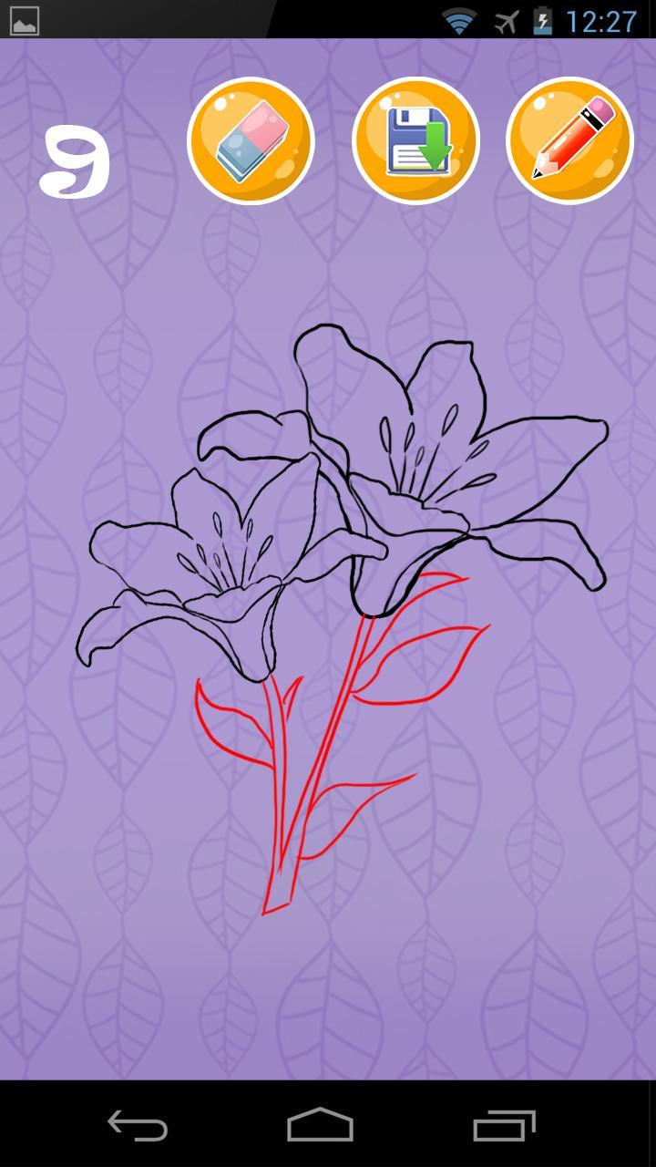 Drawing Lesson Flowers