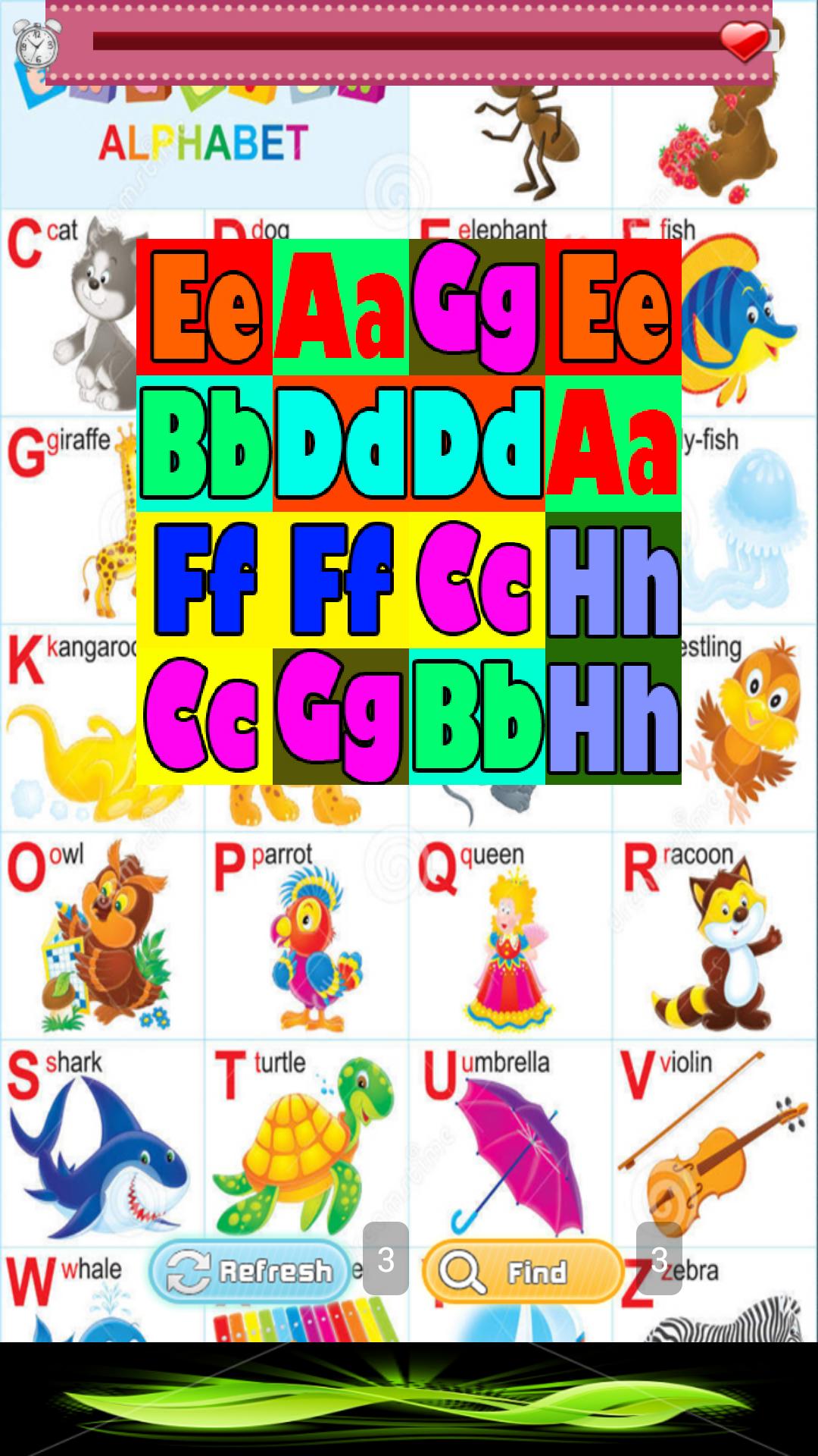 Learning Alphabet (Matching)