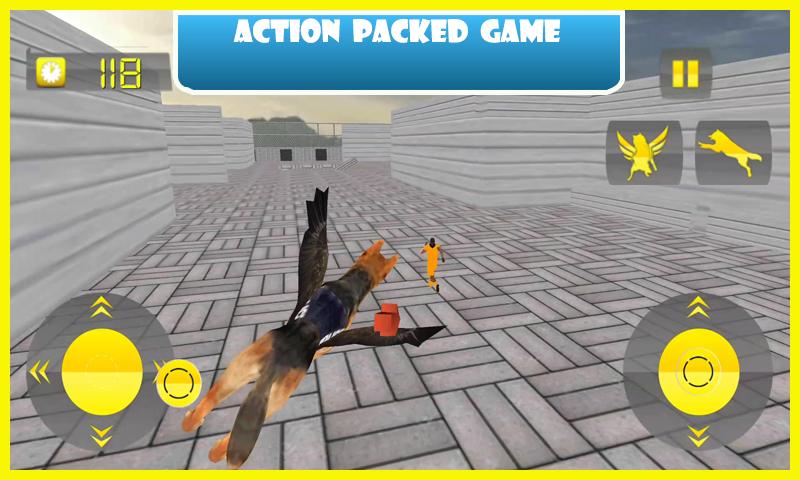 Flying Police Dog Prison Break