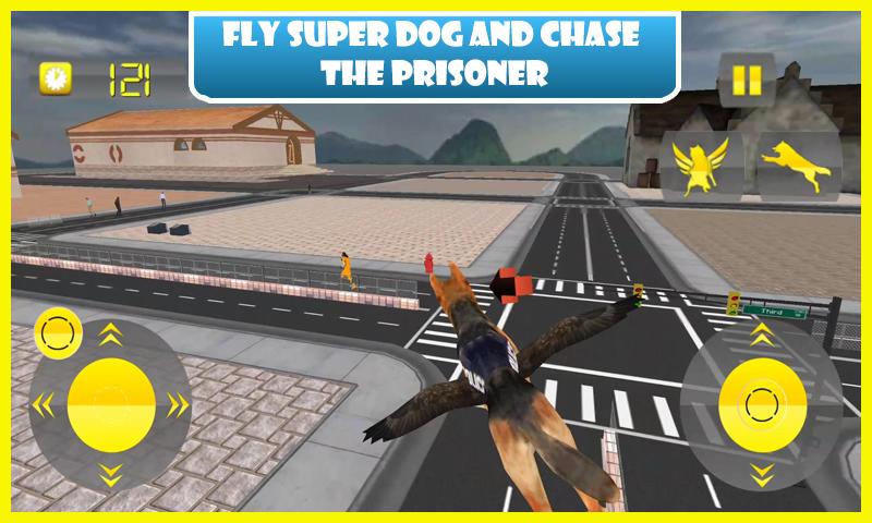 Flying Police Dog Prison Break