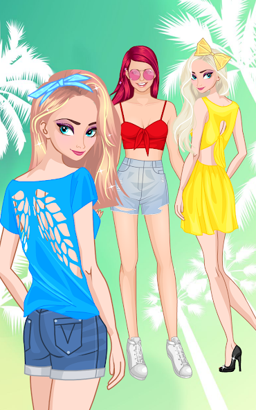 Lovely sisters dress up game