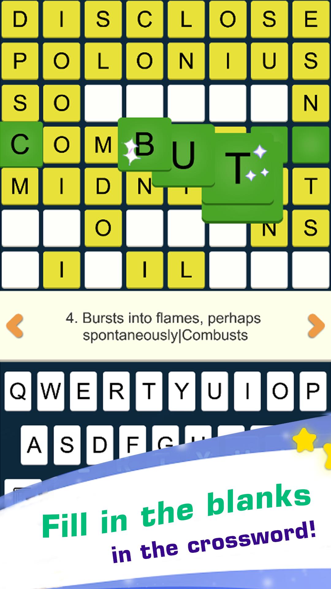 Crossword Alone connect word