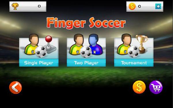 Finger Football  on mobile.