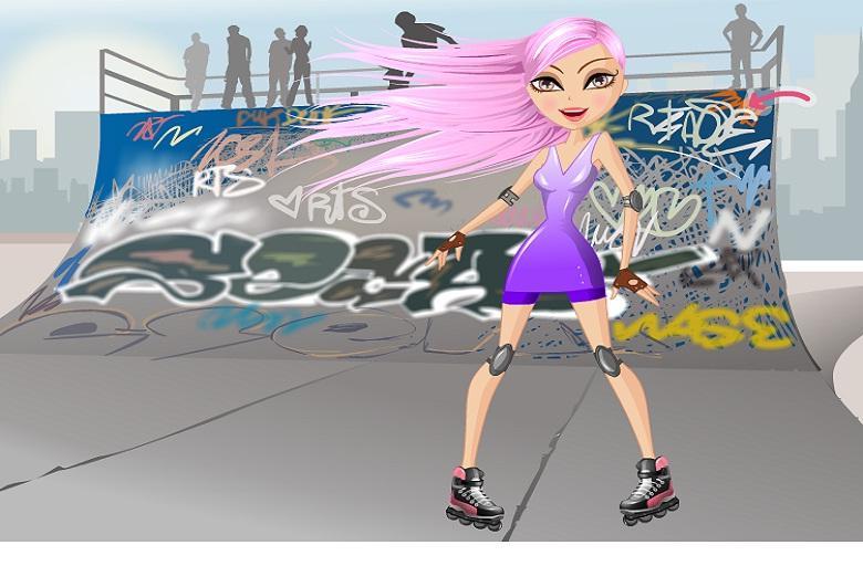 A Graceful Roller Skater