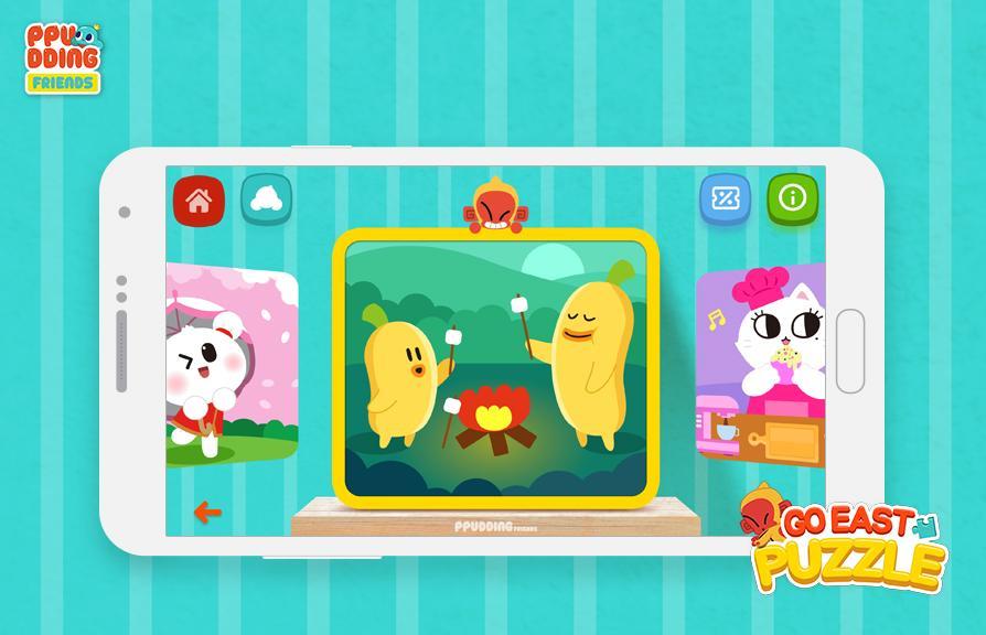 Go East! Puzzle for kids