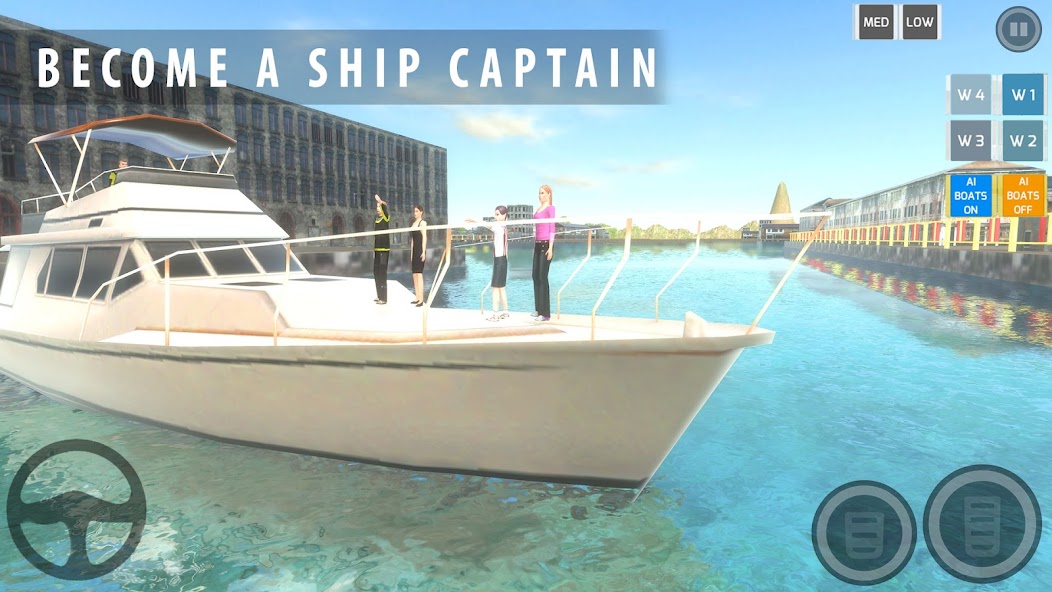 Jet Boat Sim Cruise Ship Drive